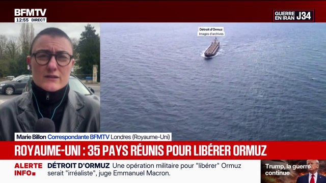 Guerre au Moyen-Orient: le Royaume-Uni convie 35 nations à une réunion sur la sécurisation du détroit d'Ormuz