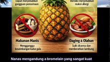 Makanan yang tidak boleh di makan bersama buah nanas