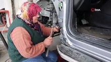 O oto sanayinin Hatice ustası: 45 yıldır çekiç sallıyor, 100 çırak yetiştirdi!