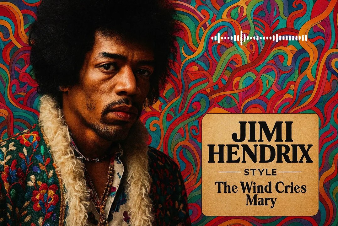 🎸 Jimi Hendrix Style Blues | The Wind Cries Mary Soulful Guitar & Soft Rock Vibes