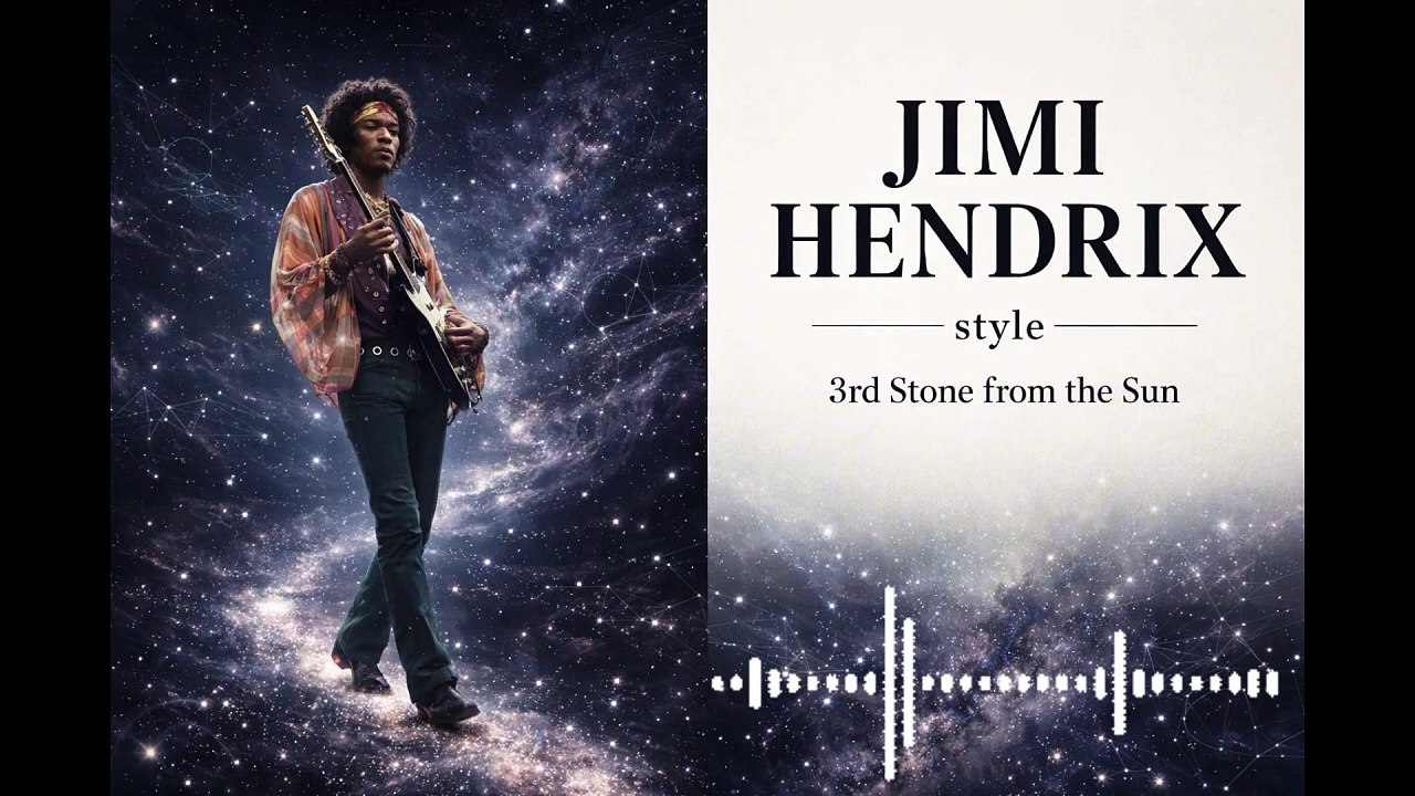 🎸 Jimi Hendrix Style Blues Rock | 3rd Planet | Psychedelic Guitar & Cosmic Vibes