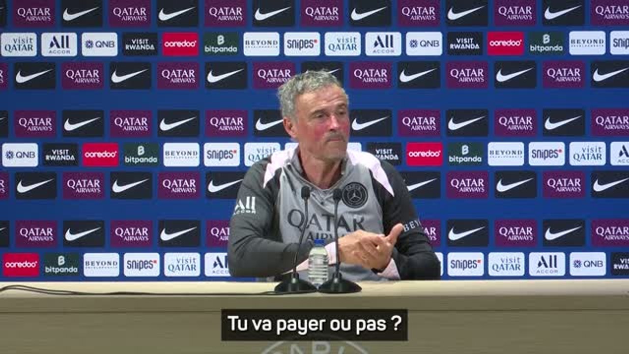 PSG - Luis Enrique chambre un journaliste en retard pour la conférence de presse