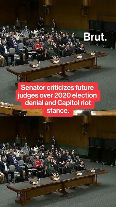 Senator tells future judges they're "ridiculous" for denying the 2020 election results.