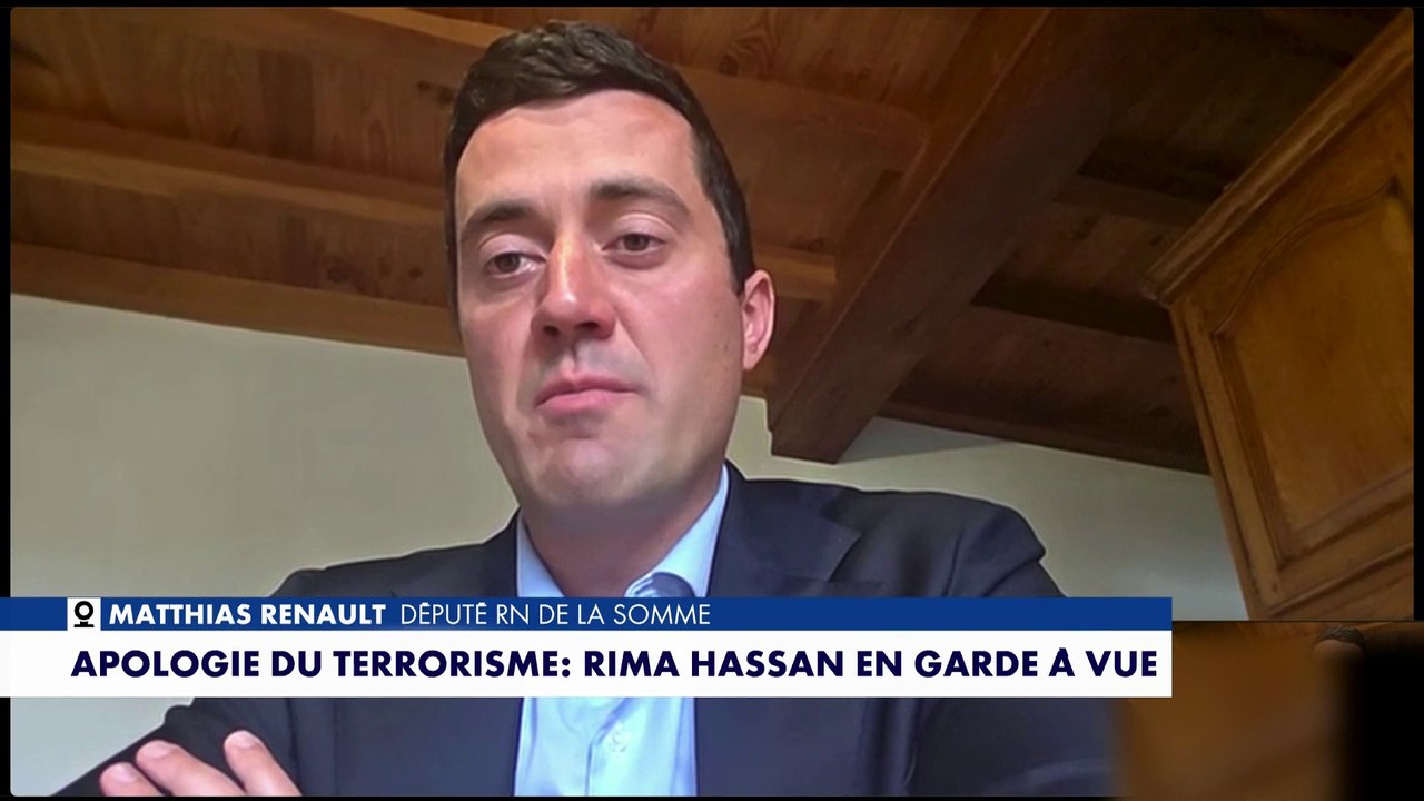 Matthias Renault : «J’espère la levée de l’immunité parlementaire de Rima Hassan»
