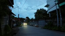 Glowing Night on First Street in Antipolo City, Rizal, Philippines