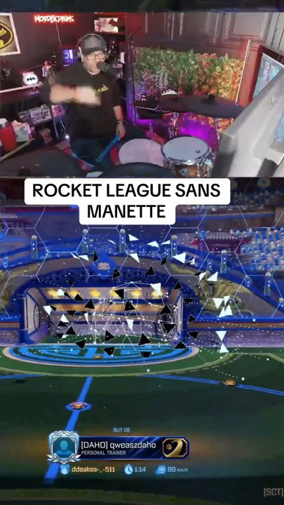 But sans manette à Rocket League 😱😱😱