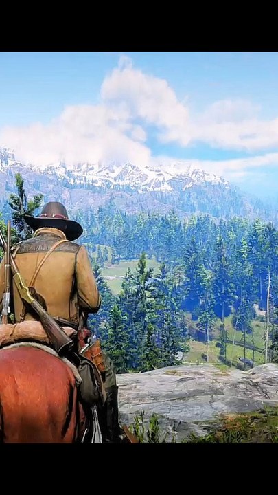 Arthur Morgan Takes in the Snowy Peaks | RDR2 PC Short