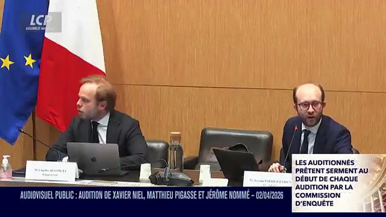 Commission suspendue à l'Assemblée nationale avec Xavier Niel furieux contre Charles Alloncle - VIDEO