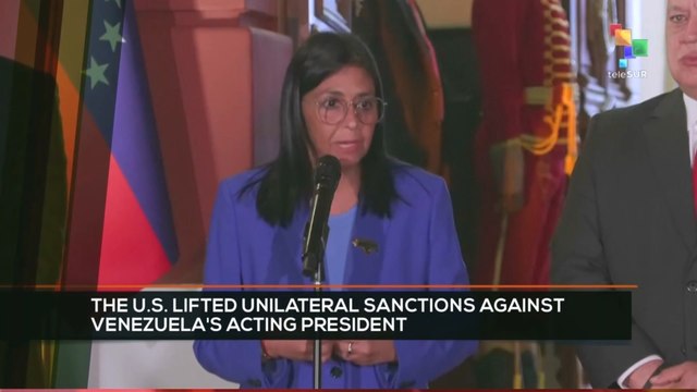 FTS 8:30 02-04: The U.S. lifted unilateral sanctions against Venezuela´s Acting pres.