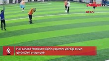Halı sahada kahreden ölüm! Bir anda duraksadı, başını tuttu, yere yığıldı