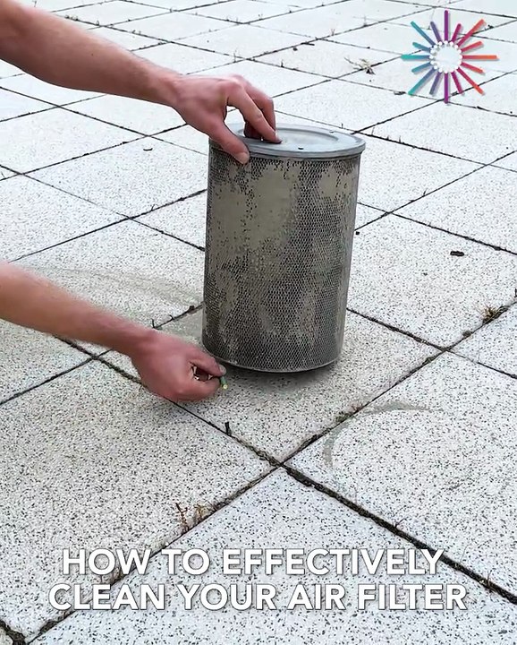 Best way to clean your air filter! 😅💯