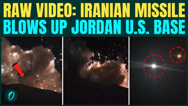 RAW VIDEO: Iranian Missiles BLOWS UP U.S. Base In Jordan | Watch Ballistic HIT Video Killing Troops?