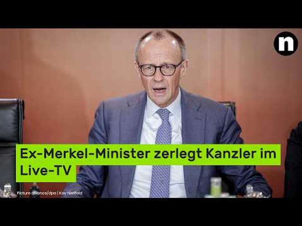 Friedrich Merz: Ex-Merkel-Minister zerlegt Kanzler im Live-TV