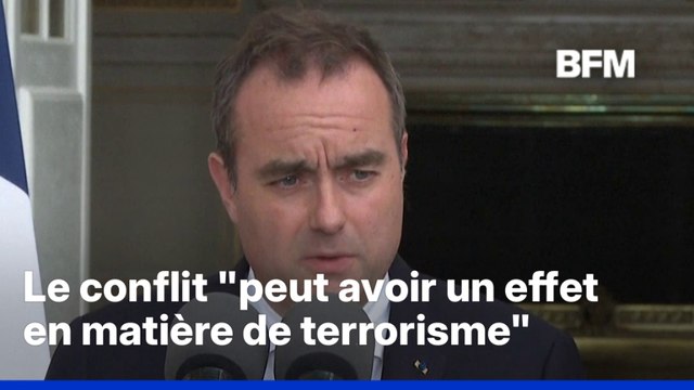 La guerre au Moyen-Orient peut avoir un effet direct en matière de terrorisme en France, alerte Sébastien Lecornu