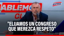 Nicolás Lúcar EXHORTA a la ciudadanía: "Elijamos un Congreso que merezca nuestro respeto"