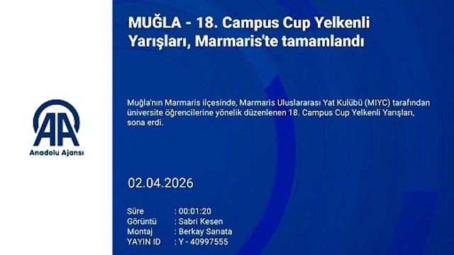 18. Campus Cup Yelkenli Yarışları, Marmaris'te tamamlandı | Ajansspor | AA