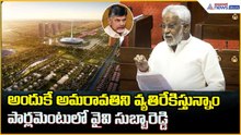 అమరావతి పేరుతో కుంభకోణాలు.. అందుకేవ్యతిరేకిస్తున్నాం | YSRCP MP YV Subbareddy | Asianet News Telugu