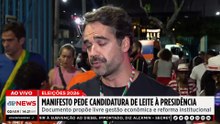 Eleições 2026: Manifesto pede candidatura de Eduardo Leite à Presidência | TEMPO REAL