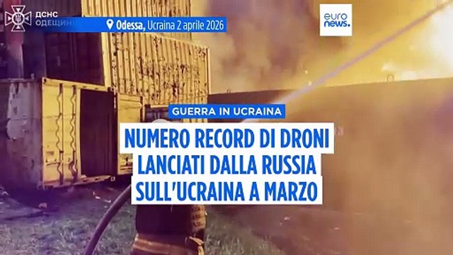 La Russia ha lanciato numero record di droni contro l'Ucraina a marzo: oltre seimila