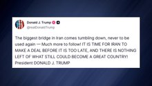 트럼프 "이란 최대 규모 다리 붕괴...이란, 협상 나서야" / YTN