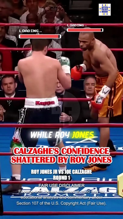 Roy Jones Jr. LEFT Joe Calzaghe looking LIKE A ROOKIE!