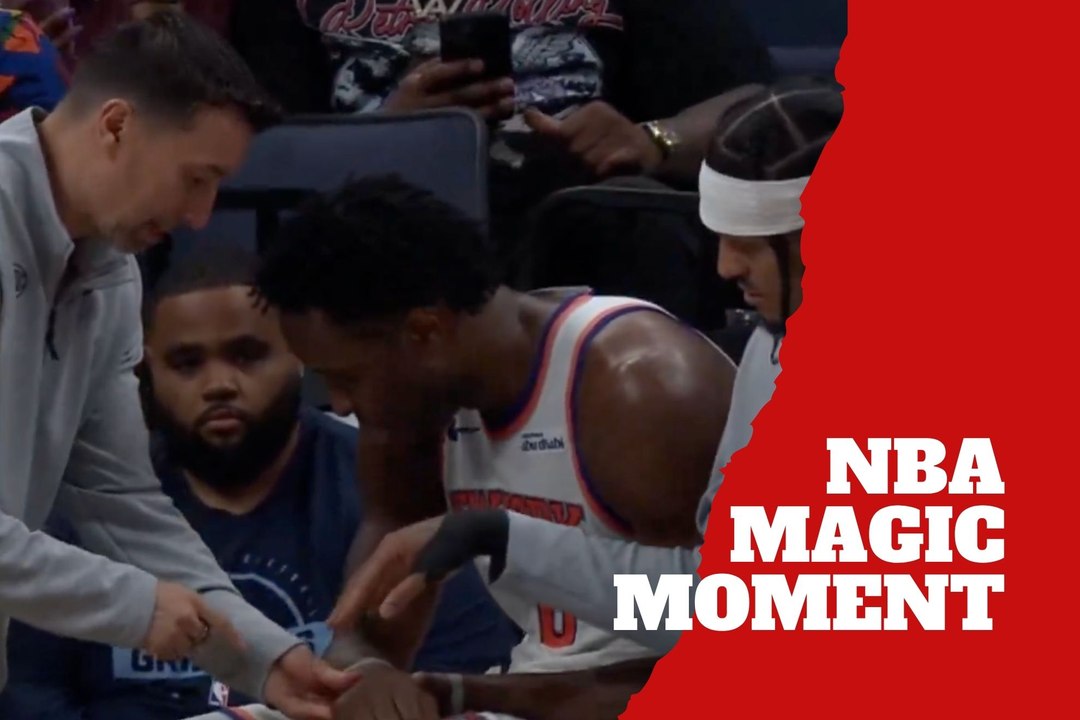 Jordan Clarkson tries “magic” trick on OG Anunoby in funny Knicks moment