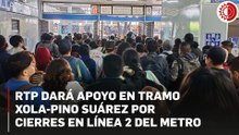 Servicio provisional de RTP en Línea 2 del Metro genera largas filas y atrasos