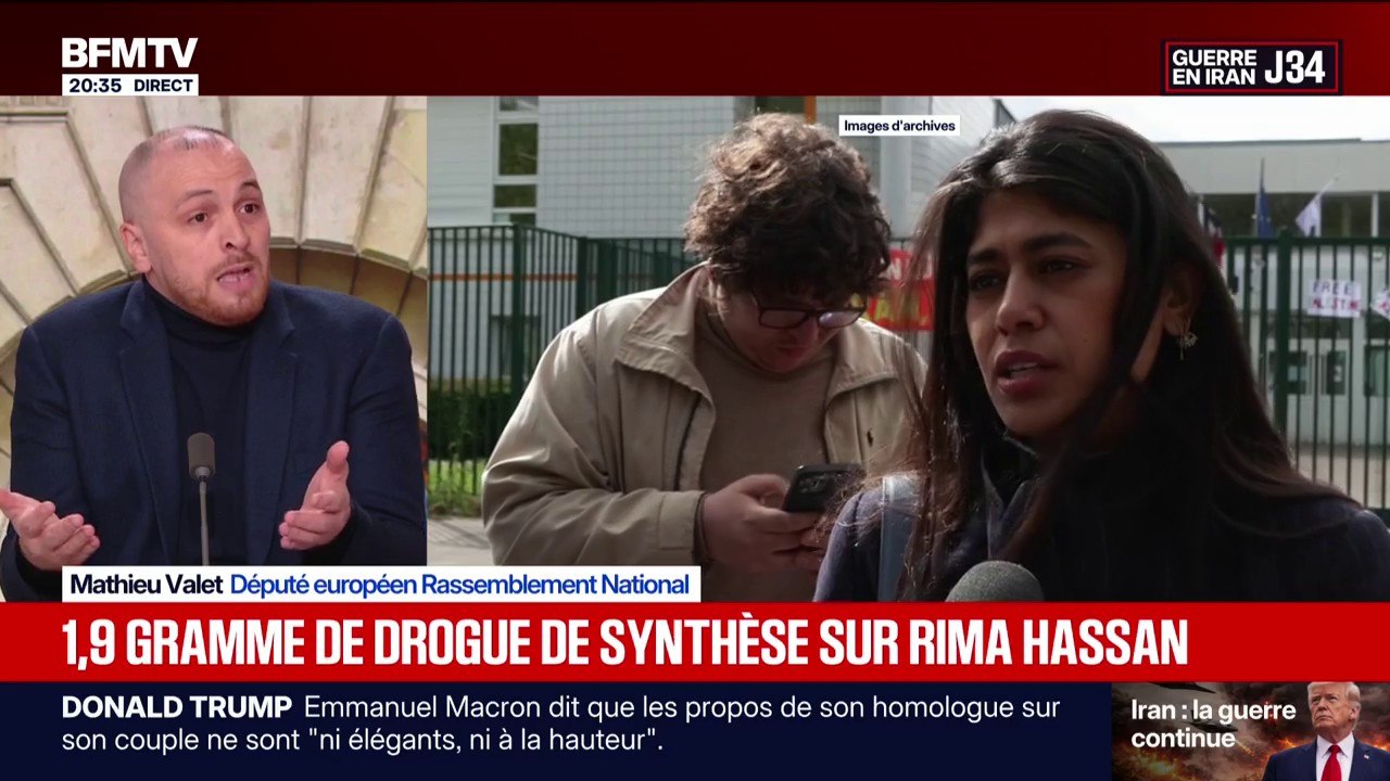 Rima Hassan en possession de drogue: "La France insoumise à un gros problème avec la drogue", déclare Mathieu Valet, député européen Rassemblement National