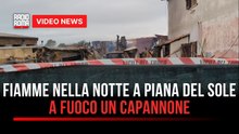 Capannone in fiamme nella notte torna la paura a Piana del sole