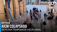 Caos en el AICM en plena Semana Santa por obras y alta afluencia