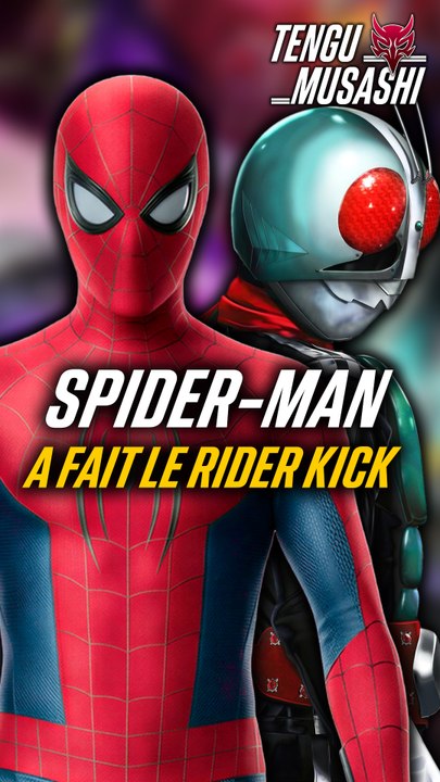 Spiderman devient Kamen Rider !