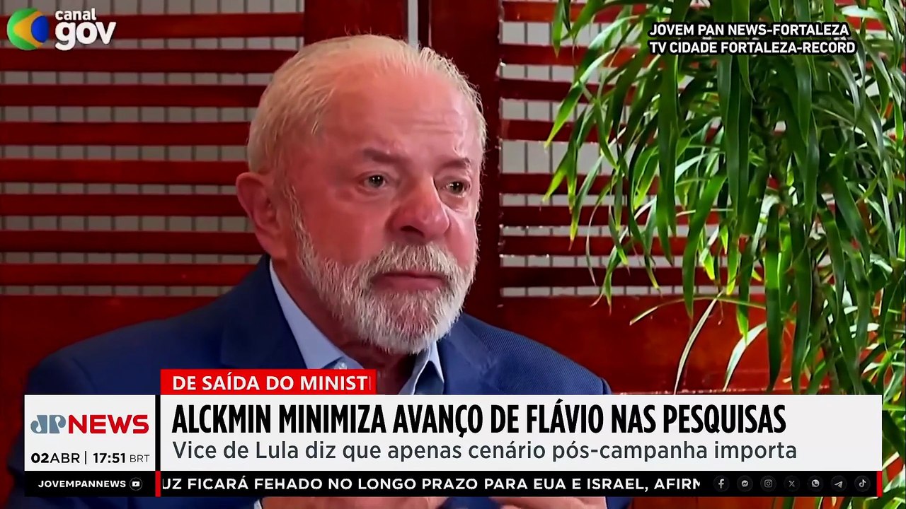 Alckmin minimiza avanço de Flávio Bolsonaro nas pesquisas eleitorais
