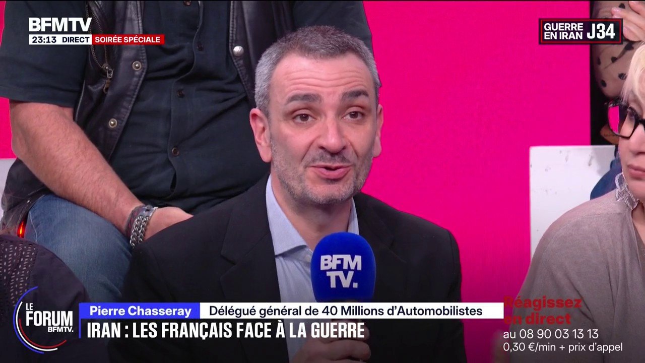 FORUM BFMTV - "Il y aurait 60 centimes de moins à la pompe si l'état français se plaçait au niveau des planchers des directives européennes", explique Pierre Chasseray, délégué général de 40 Millions d’Automobilistes