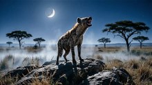 Hyena Laugh Echo in Night