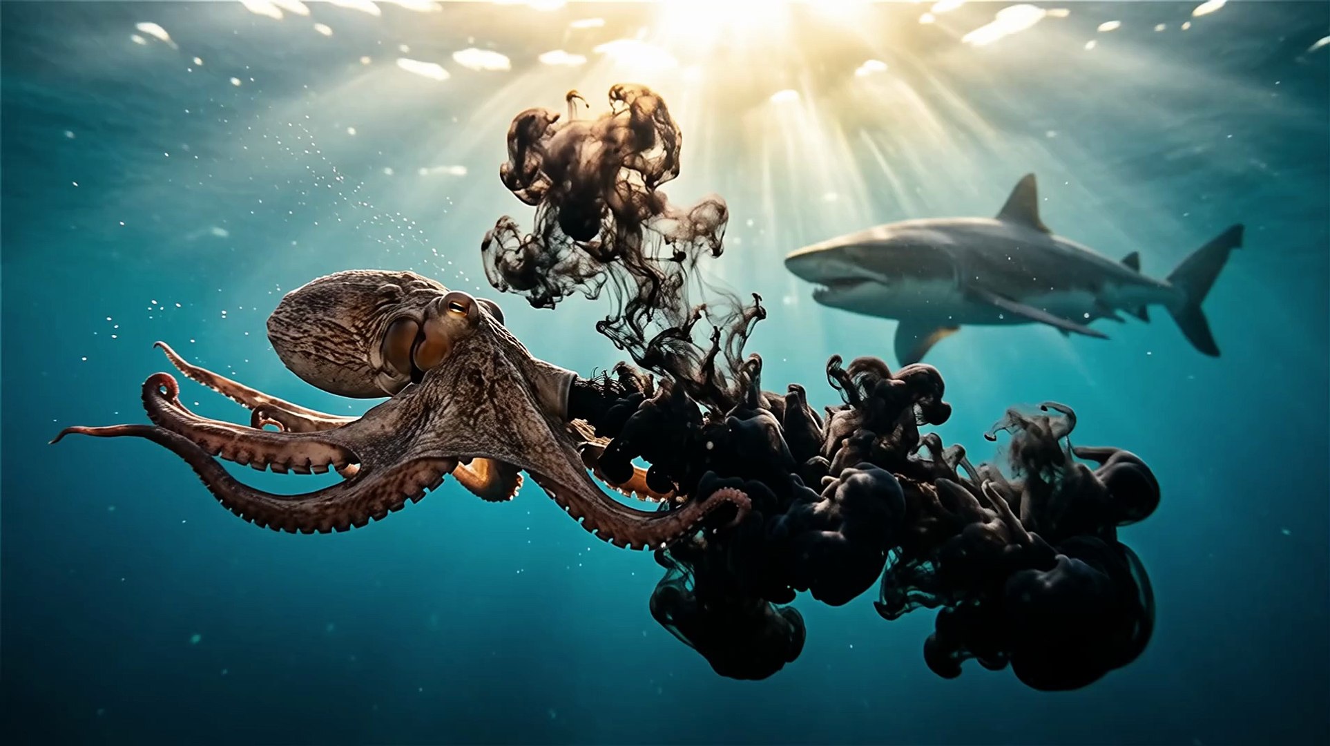 ⁣Octopus Ink Escape
