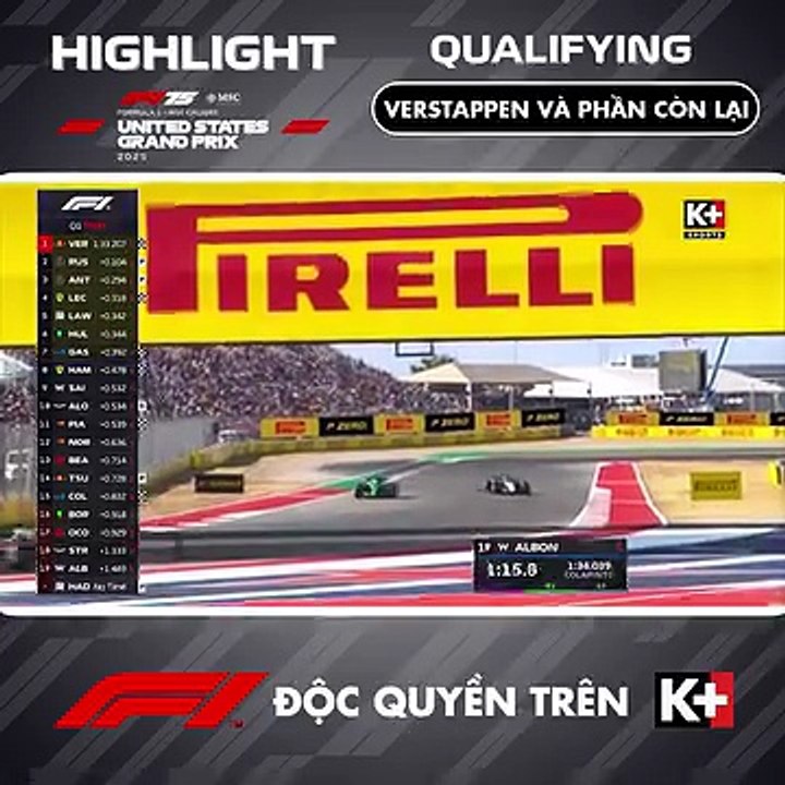 K+SPORT2 HD | Formula 1 MSC Cruises United States Grand Prix 2025 : Đua Phân Hạng