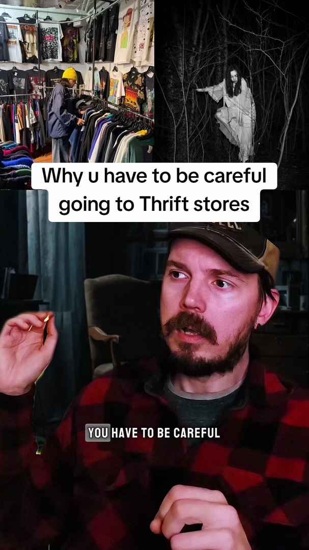 ⁣Why you have to be careful going to Thrift stores. #thrifting #thriftfinds #hauntedhouse #paranormal