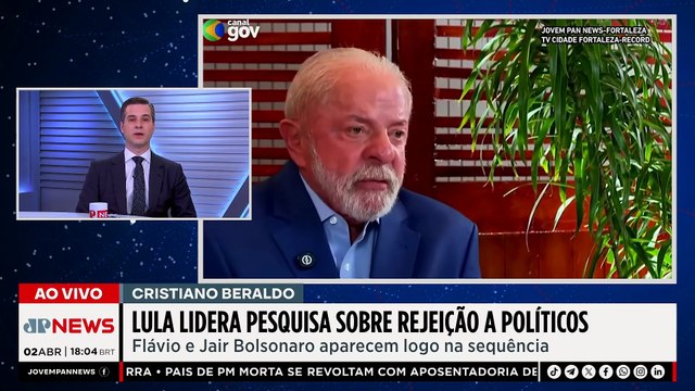 LULA LIDERA REJEIÇÃO / ALCKMIN ENTRA NA CHAPA DE 2026 | OS PINGOS NOS IS - 02/04/26