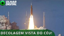 Artemis 2: lançamento é filmado de dentro de aviões comerciais