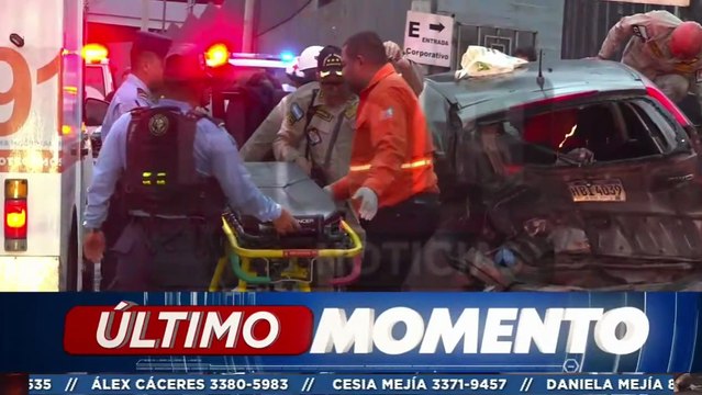 Fuerte accidente de tránsito deja varias personas heridas en el bulevar Centroamérica