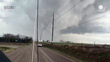 Storm chasers intercept damaging tornado in Iowa
