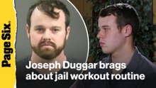 Accused child molester Joseph Duggar brags about behind bars workout routine, 'trim' figure in flirty jail call with wife