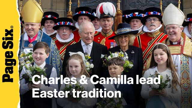 King Charles and Queen Camilla lead Easter tradition in place of Kate Middleton, Prince William