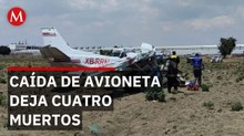 Avioneta se desploma en Puebla; cuatro personas perdieron la vida