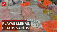 El miedo al chapapote desploma las ventas de comida en el Puerto de Veracruz