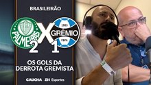 Os gols da derrota do Grêmio para o Palmeiras na voz de Marcelo De Bona