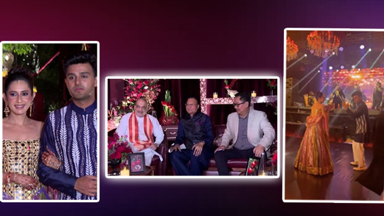 Rajat Sharma Daughter Disha Sharma Sangeet Ceremony Inside Video, Amit Shah से Shilpa Shetty तक...|
