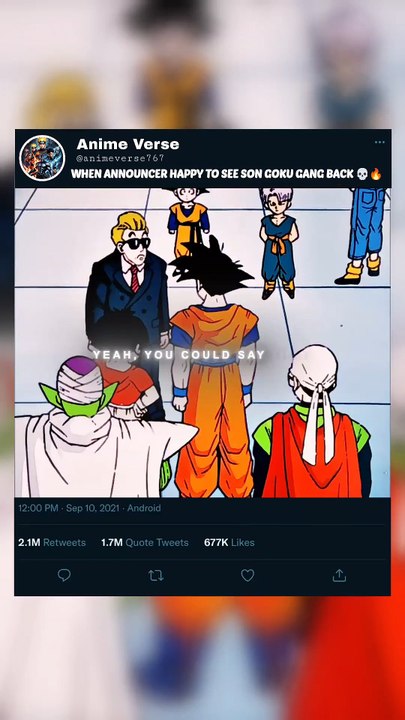 WHEN ANNOUNCER HAPPY TO SEE SON GOKU GANG BACK 💀🔥