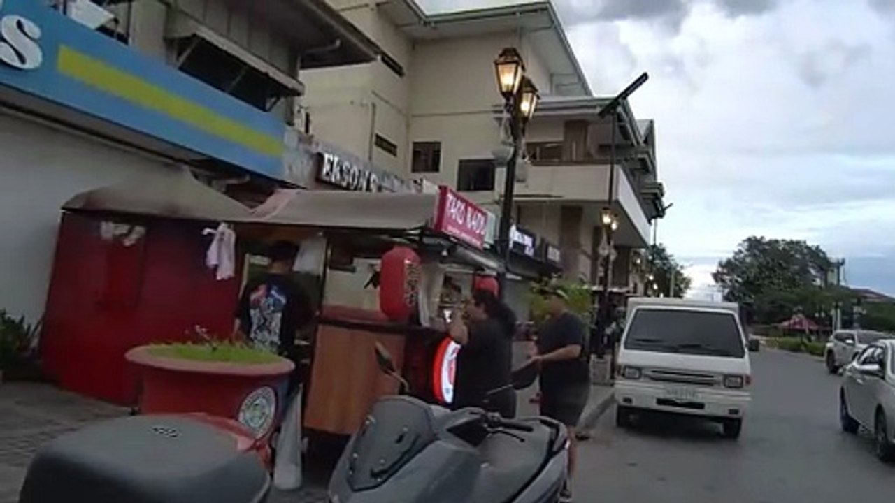 An Overcast Afternoon on Santo Entiero Street in Angeles City, Pampanga, Philippines
