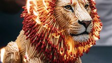 Making Matchstick lion king